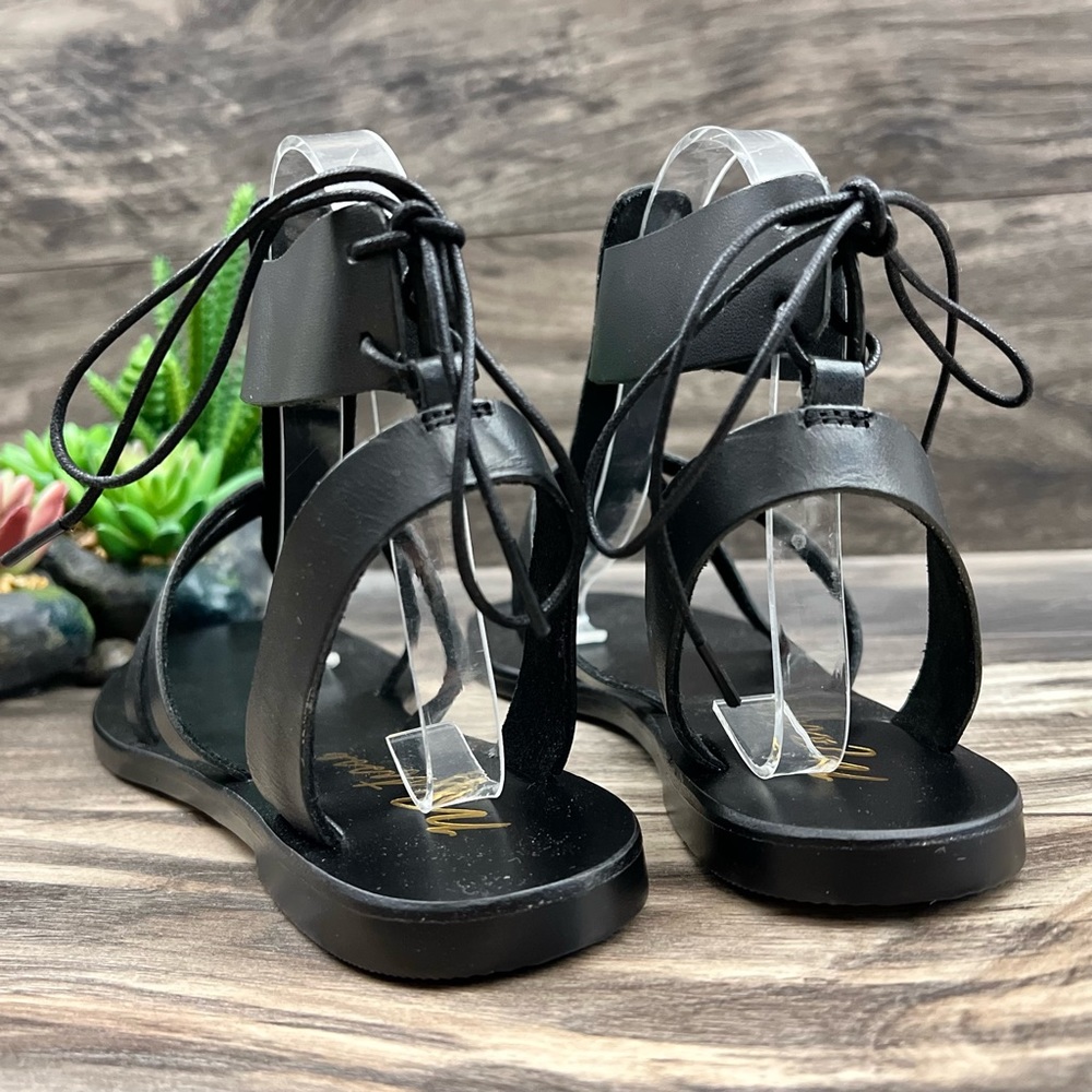 NIB Matisse Sunnie Gladiator Leather Sandal Black - Picture 11 of 16